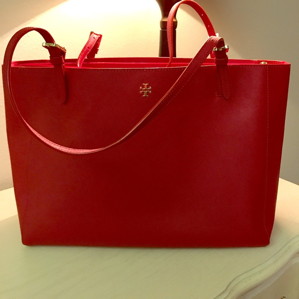 Tory Burch York Buckle Tote - Red