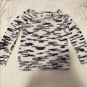 Black and white sweater