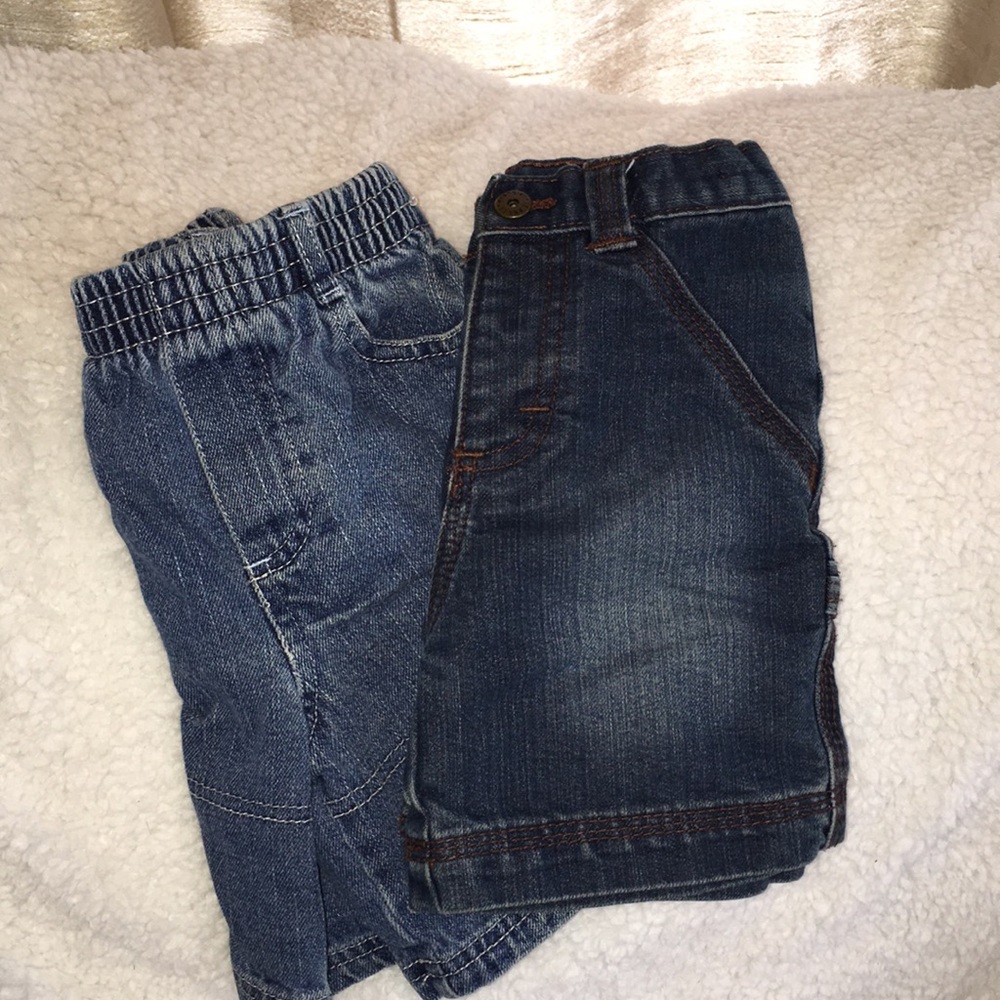 2 pair denim shorts