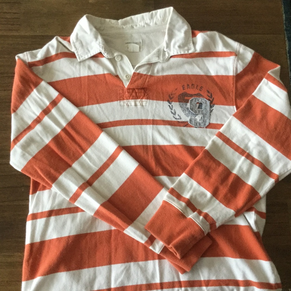 American Eagle long sleeve polo