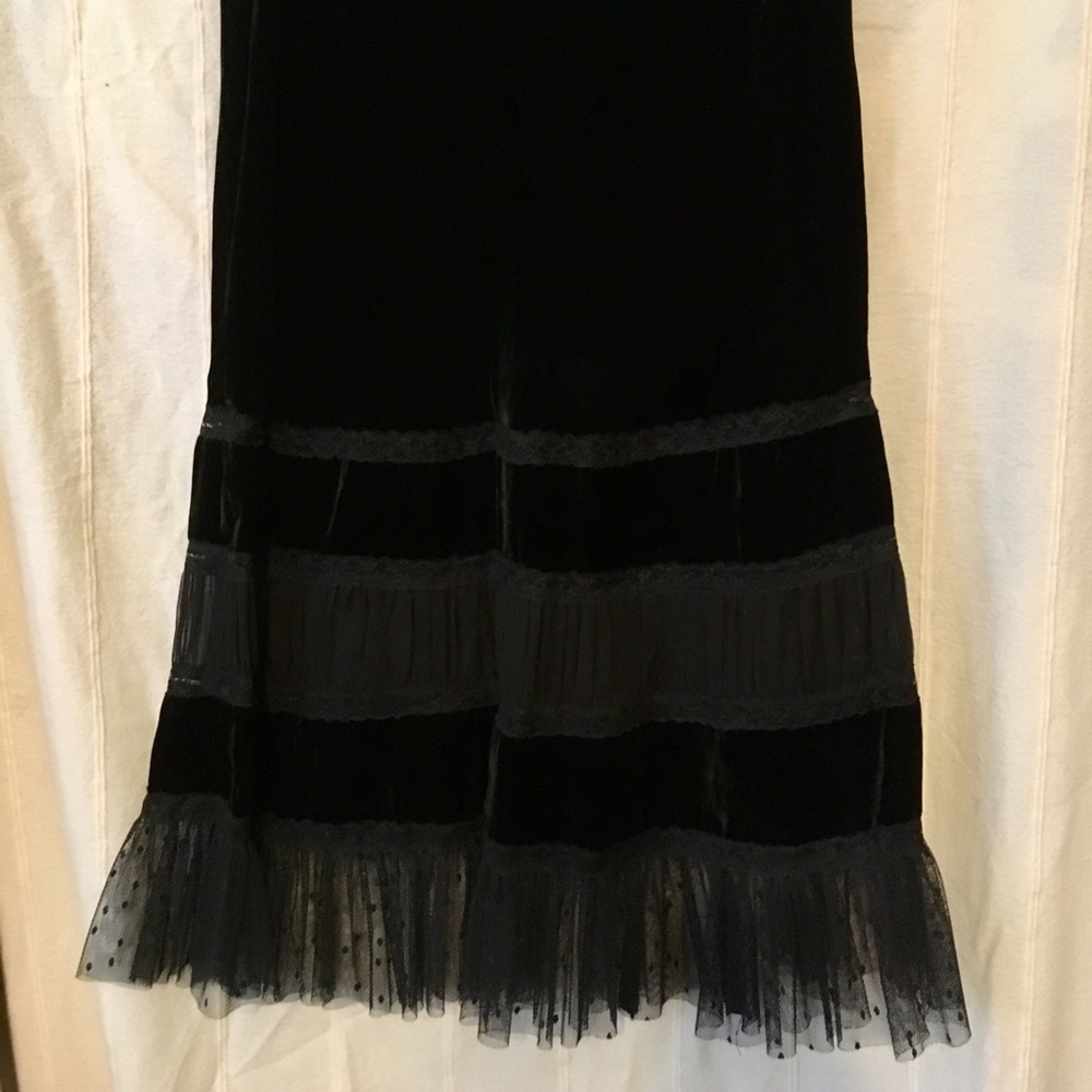 ⚡️Polo Jeans Company RL stretch velvet lace skirt