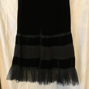 ⚡️Polo Jeans Company RL stretch velvet lace skirt