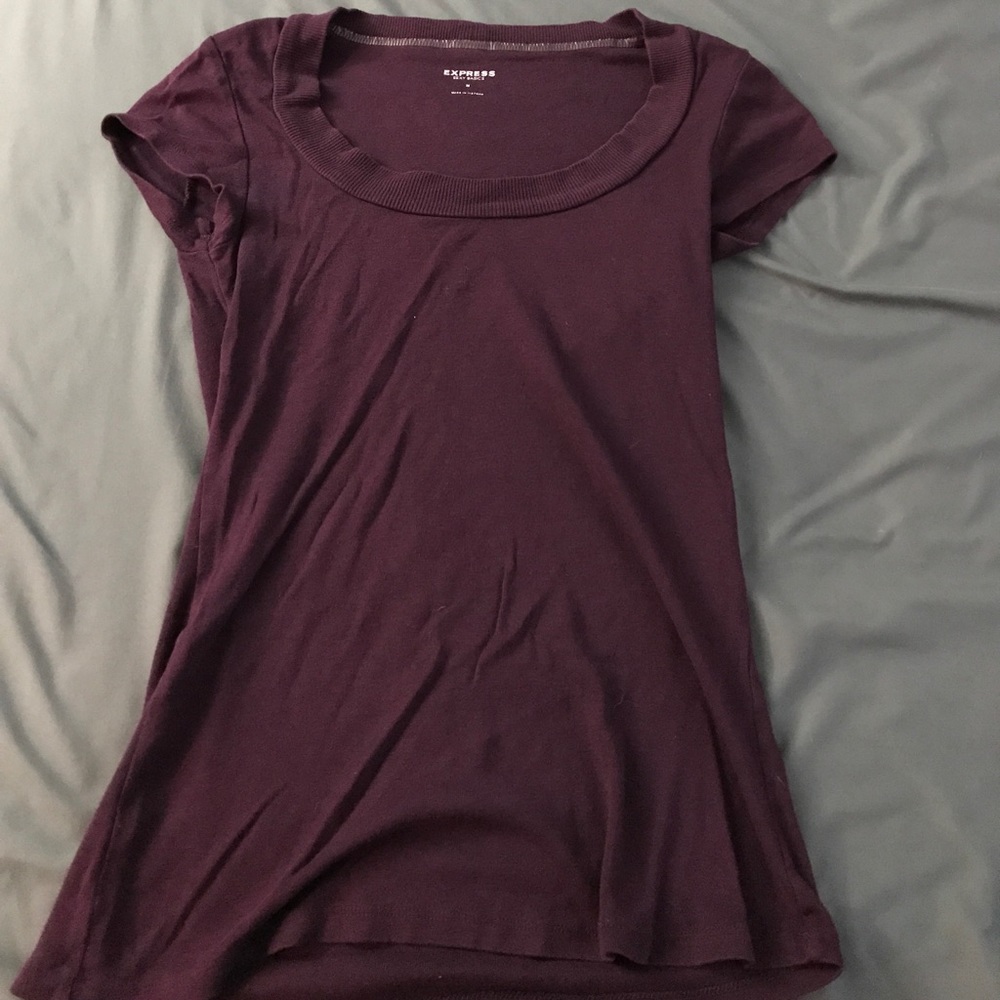 Express sexy basics maroon top sz M