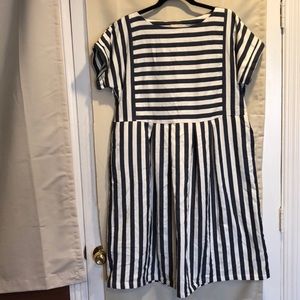 Linen striped dress