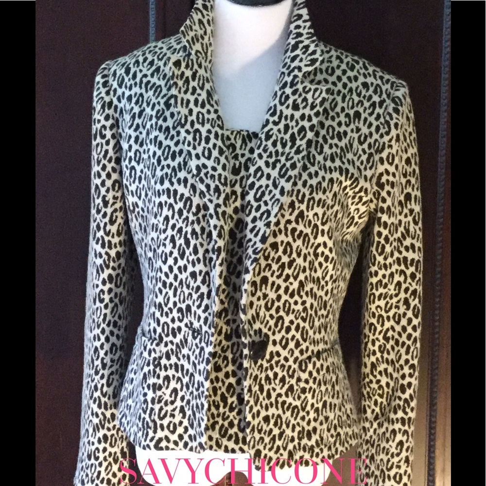 😍CHIC SNOW LEOPARD BLAZER/SHELL