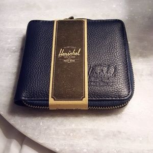 Herschel Supply Co. "Walt" Leather Wallet - Navy