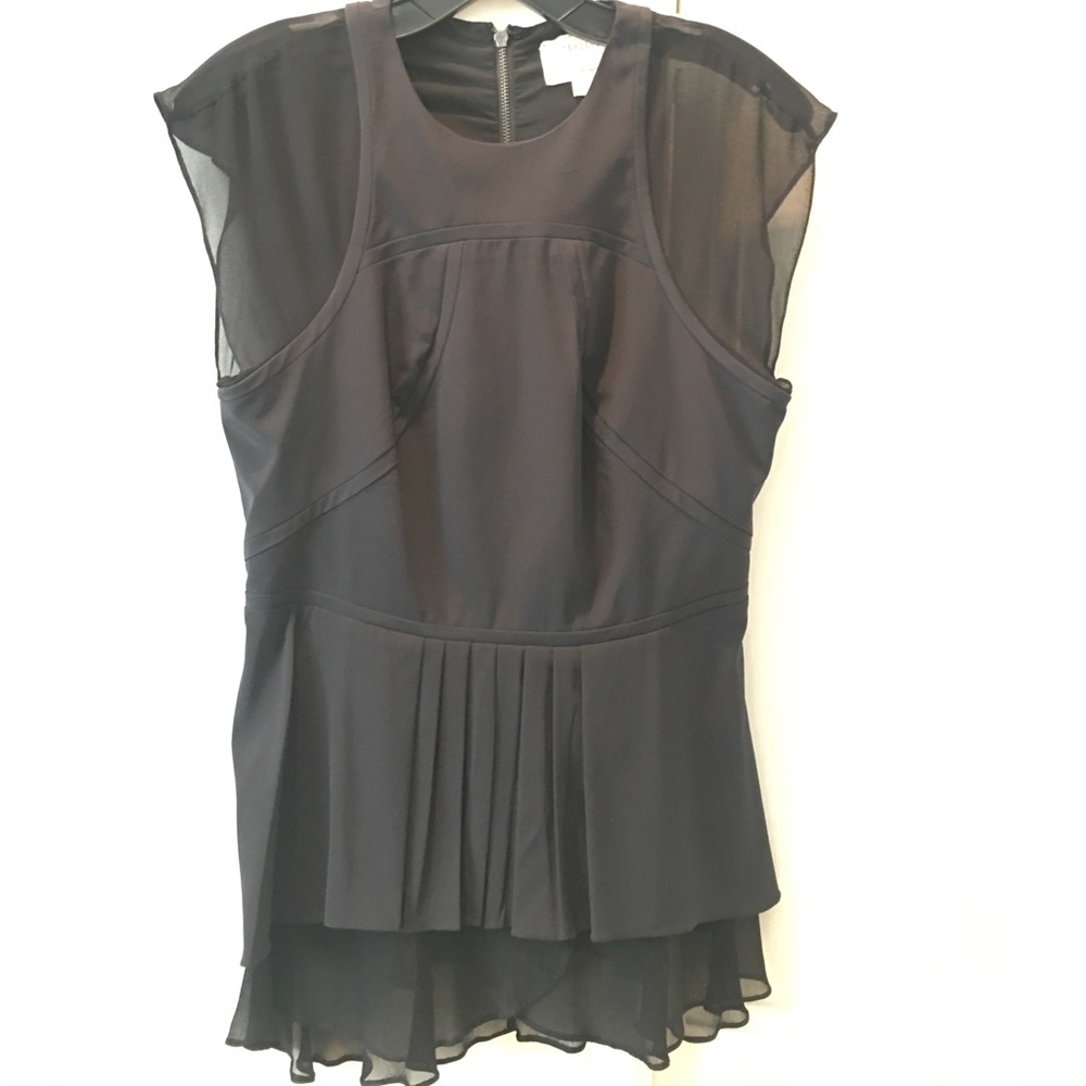 Nicole Miller Atelier peplum top S