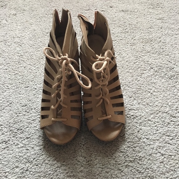 charlotte russe open toe booties