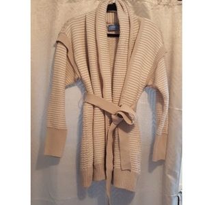 Vera Wang Thick Tie Sweater