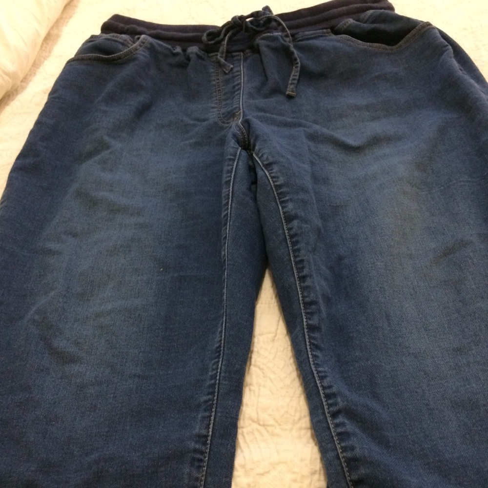 Elastic waist jeans 18P