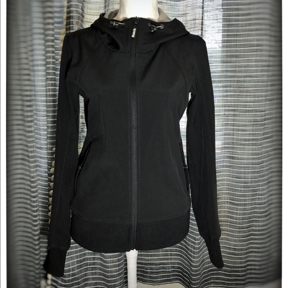 Women’s Black & Pink Bench Active Zip Up Hoodie