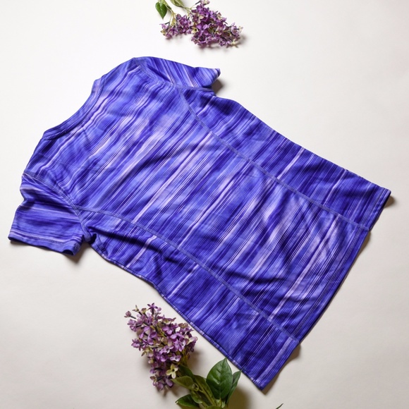 MADE FOR LIFE Quick Dri Purple/Blue Top - Size S - Picture 3 of 3