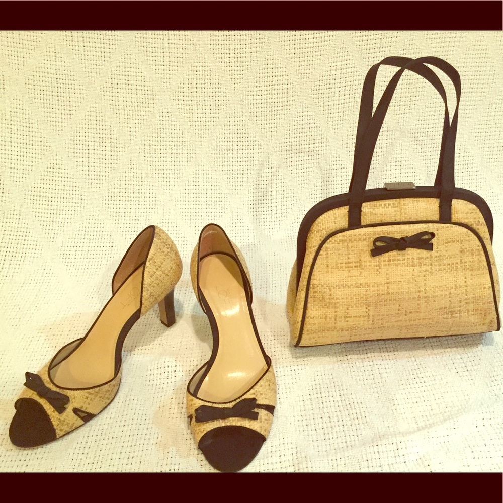 Ann Taylor handbag and shoes 6.5