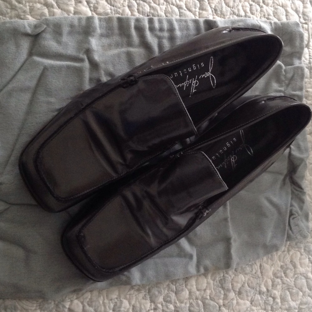 Joan Helpern Italian Wedge Loafer Sz 7 1/2