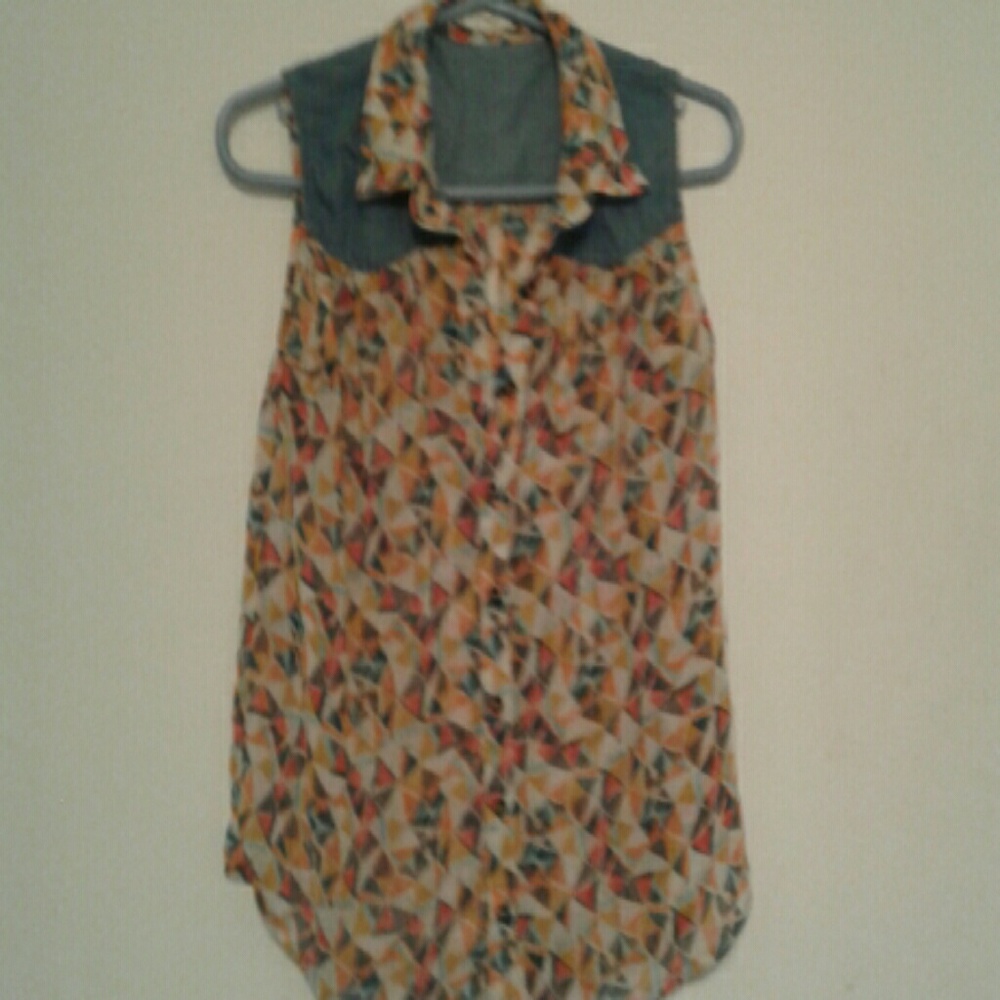 Geometric blouse