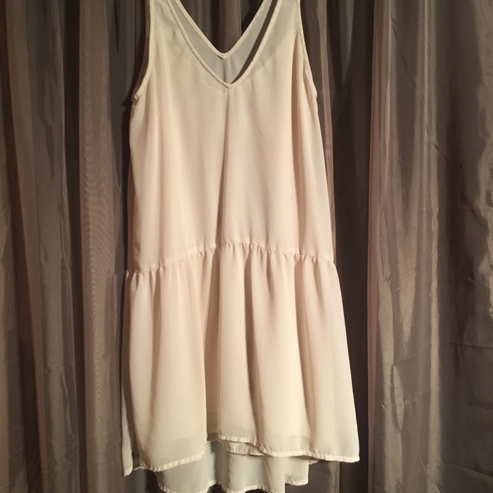 Fun and Flirty Cream Layer Dress
