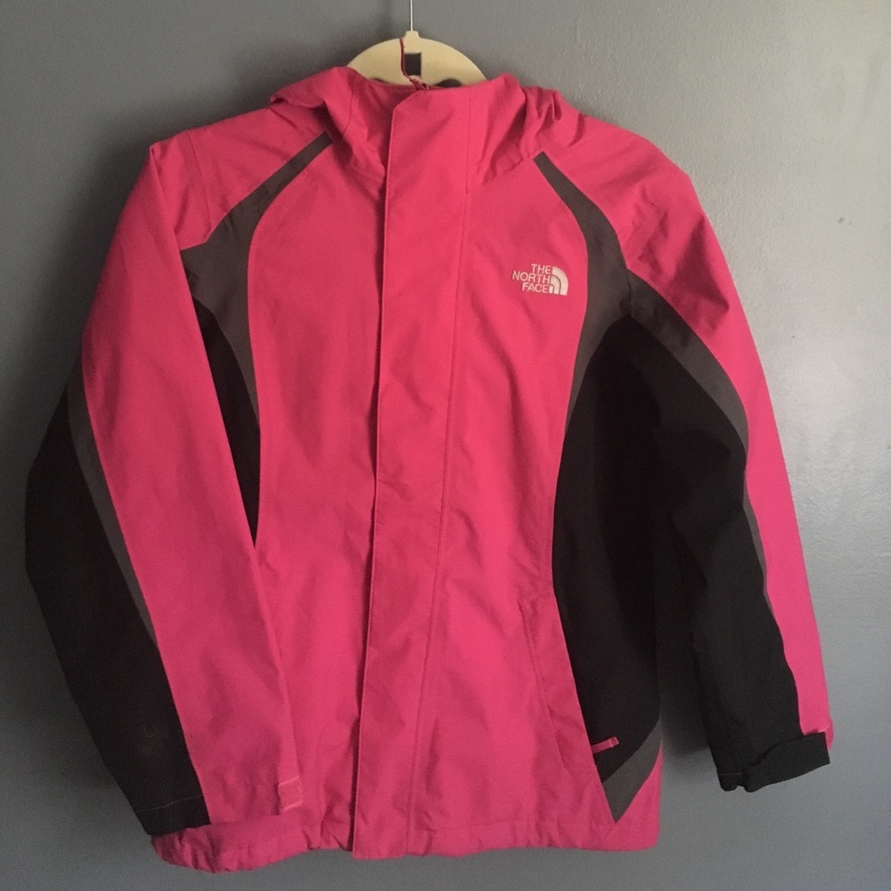 Pink North Face Windbreaker Raincoat