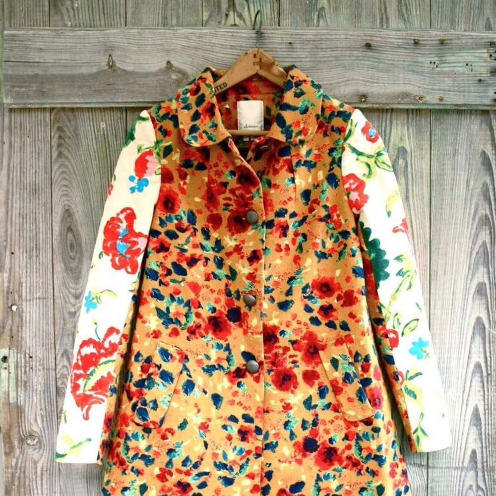 Elevenses floral coat (from Anthropologie) size 0