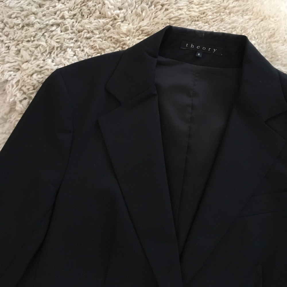 Theory Black Wool Blazer