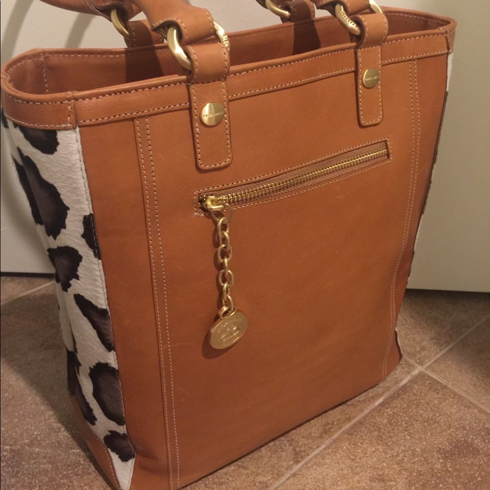 Brahmin natural leopard soho bag