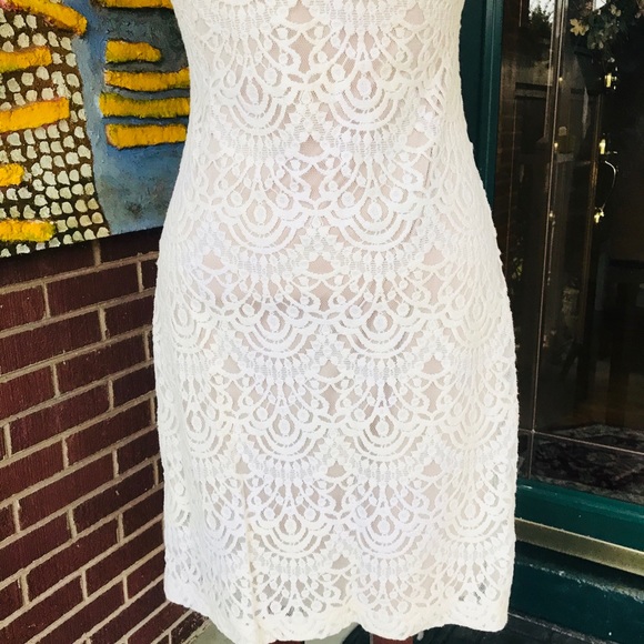 Jessica Howard Ivory Sheath Lace Dress - Picture 4 of 8