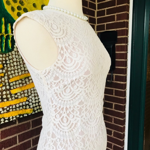 Jessica Howard Ivory Sheath Lace Dress - Picture 8 of 8