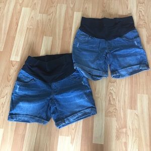 Two Pairs of Maternity Shorts
