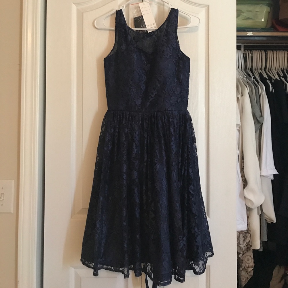 Navy Lace Dress