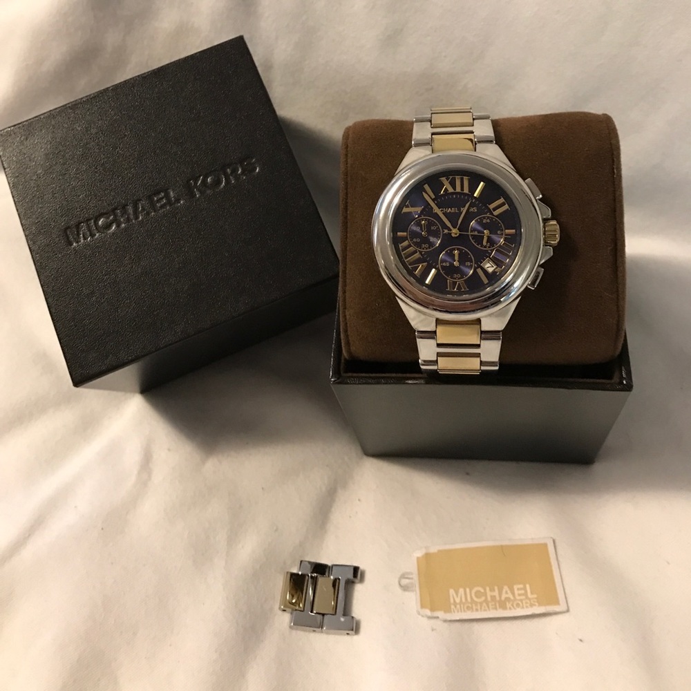Michael Kors - Two-Tone Navy Dial Camille Watch