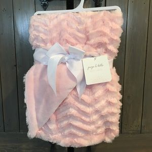 Baby Girl Paige and Bella pink blanket