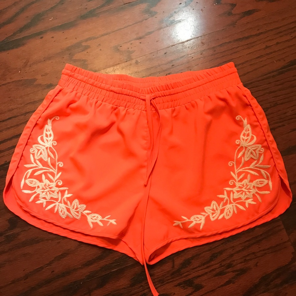 Casual Orange Shorts