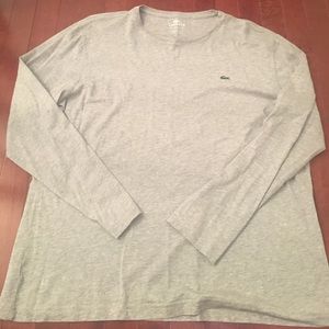 Lacoste Gray Long Sleeve Tee
