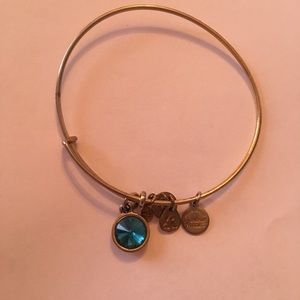 Alex and Ani December birth stone charm bracelet