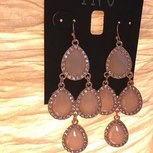 Rose Gold/ Blush tone chandelier Earrings