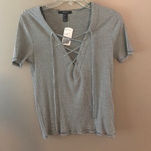 Forever 21 lace up top