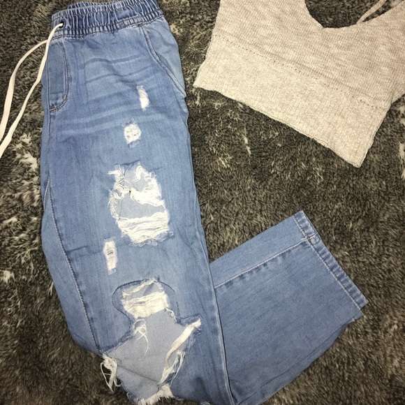 Garage Denim - Boyfriend denim joggers