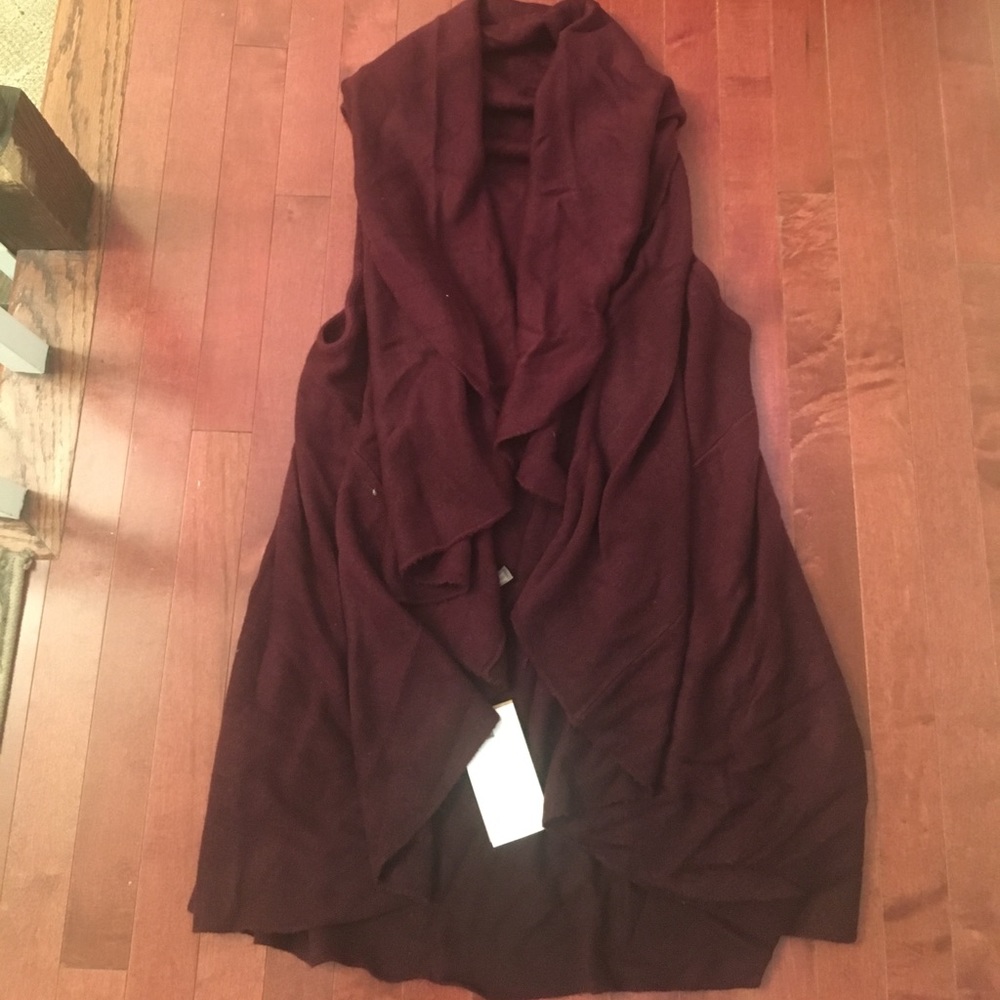 Burgundy Shawl Vest