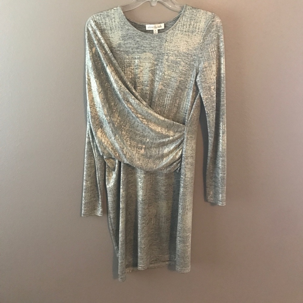 Gold holiday dress