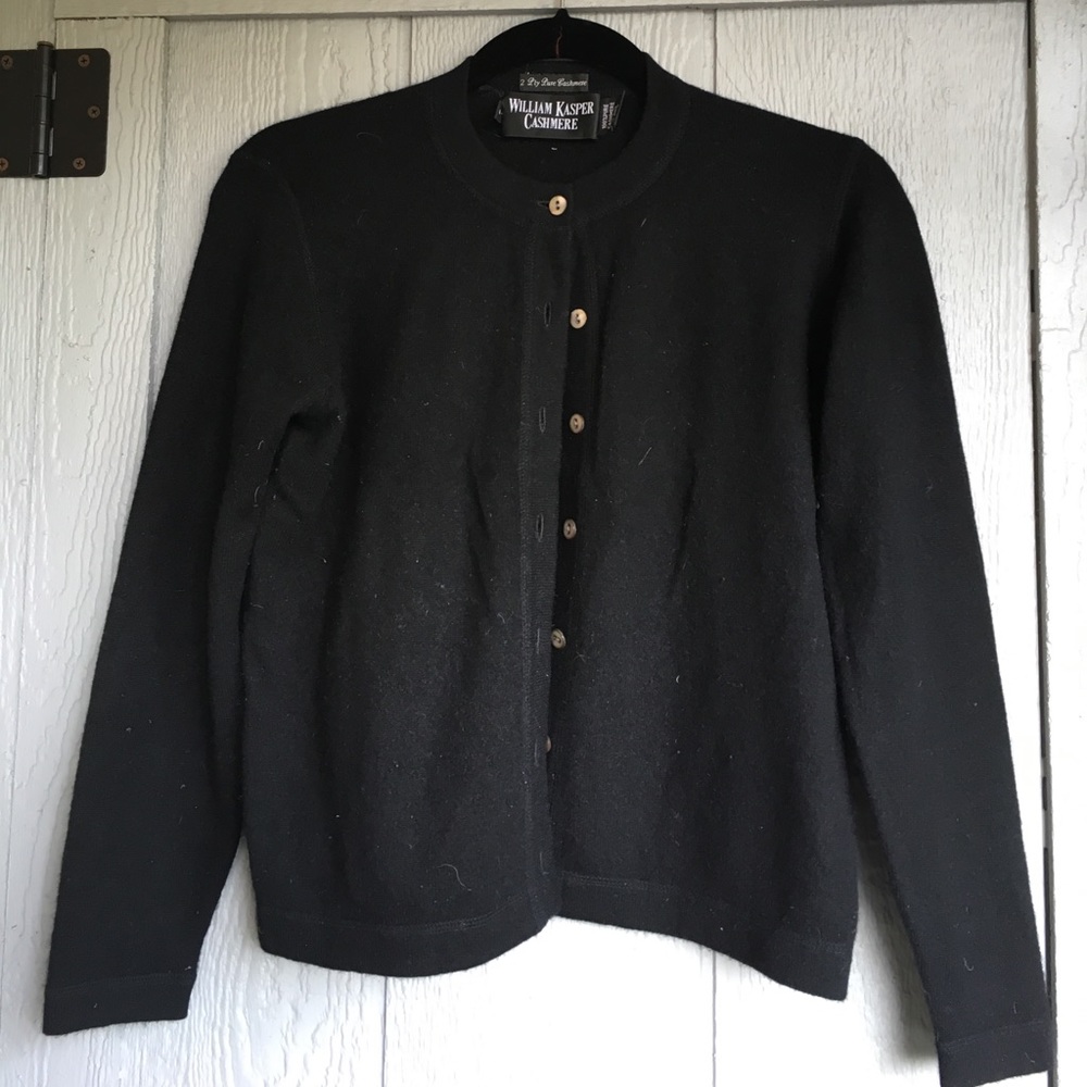 SOLD VINTAGE CASHMERE COLECTION black two ply
