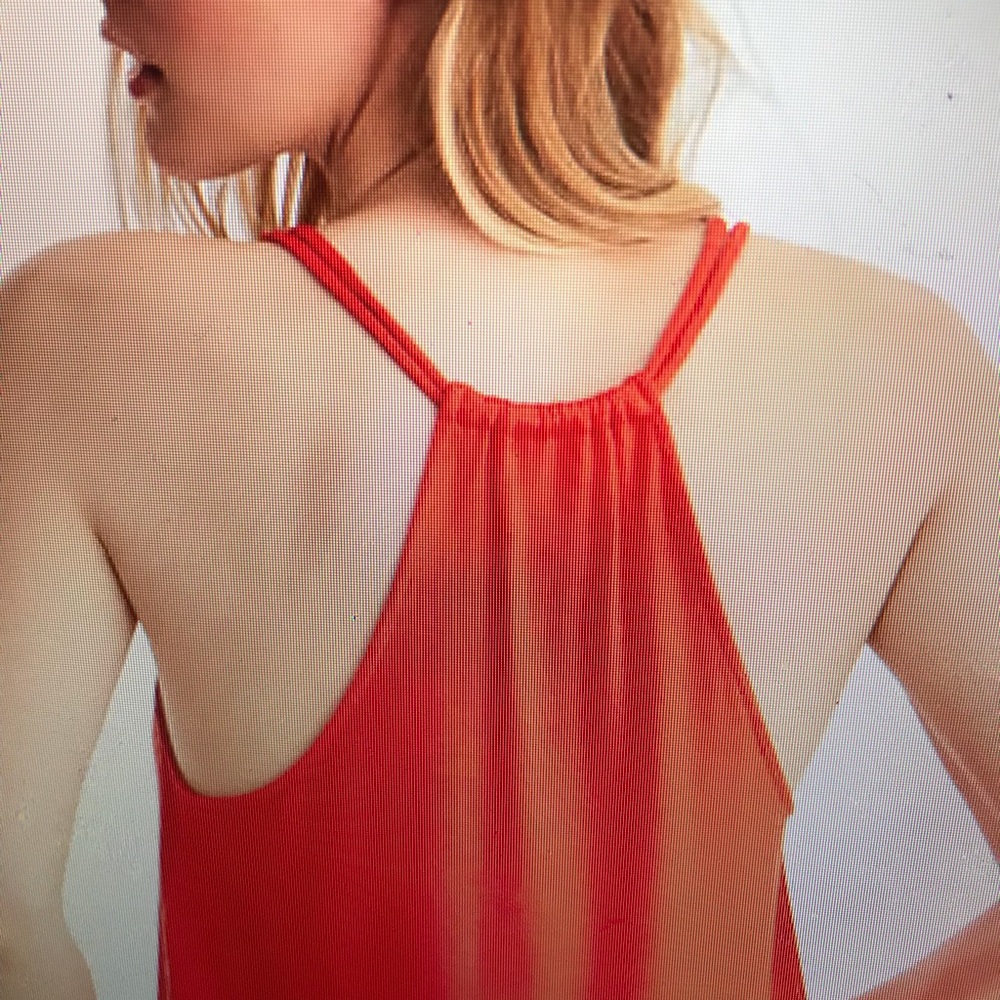 Large Lou & Grey fiery red strappy tank top last 1