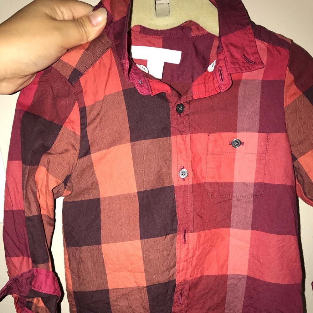 Burberry red polo shirt