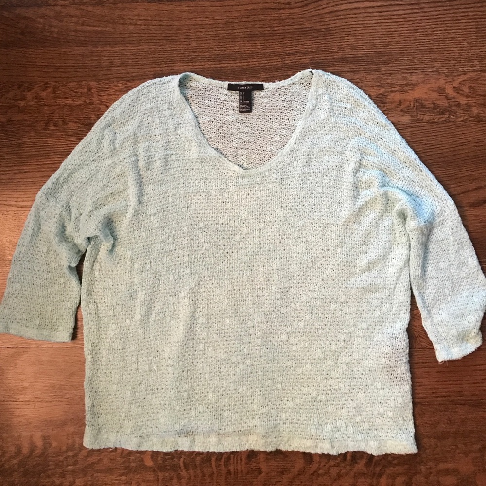 Mint green light sweater
