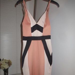 Colorblock Pink/Nude Dress