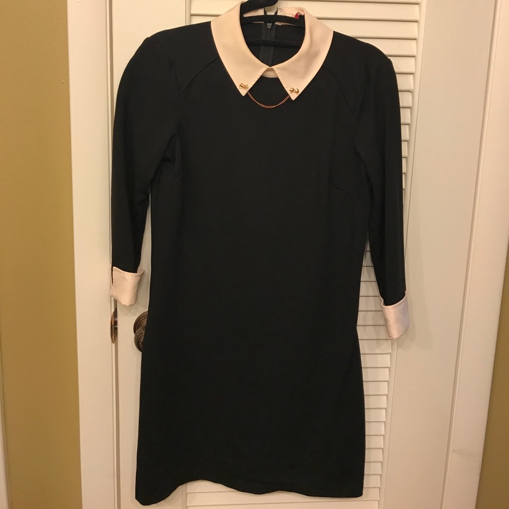 Black Ted Baker dress.