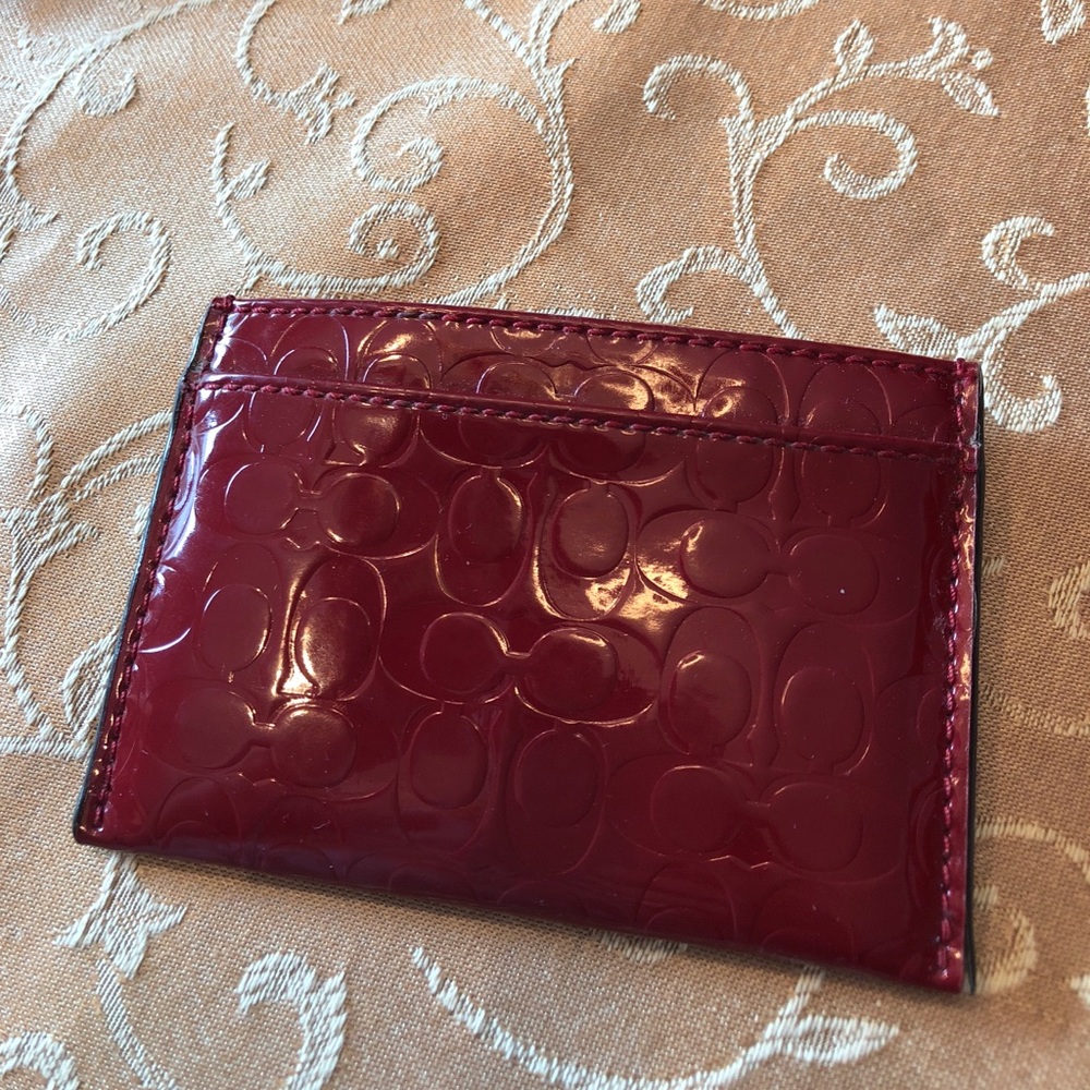 Coach card holder barley used