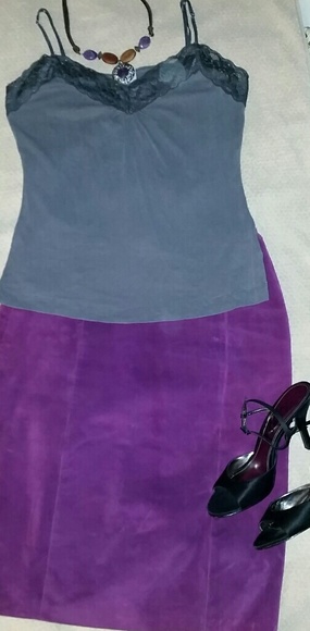 Opulent Suede Skirt! - Picture 4 of 8