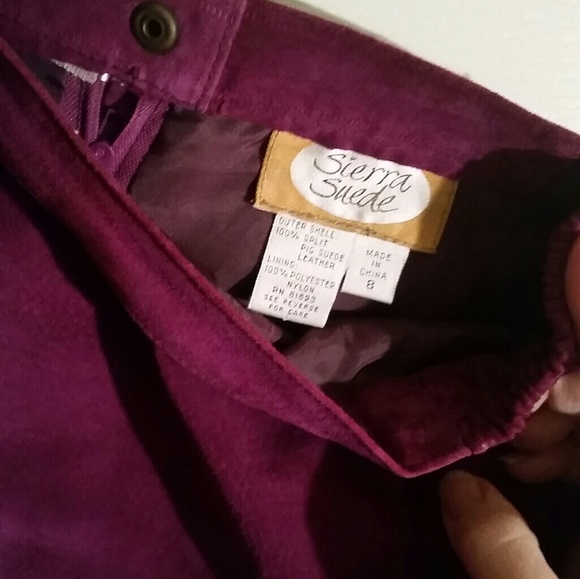 Opulent Suede Skirt! - Picture 3 of 8