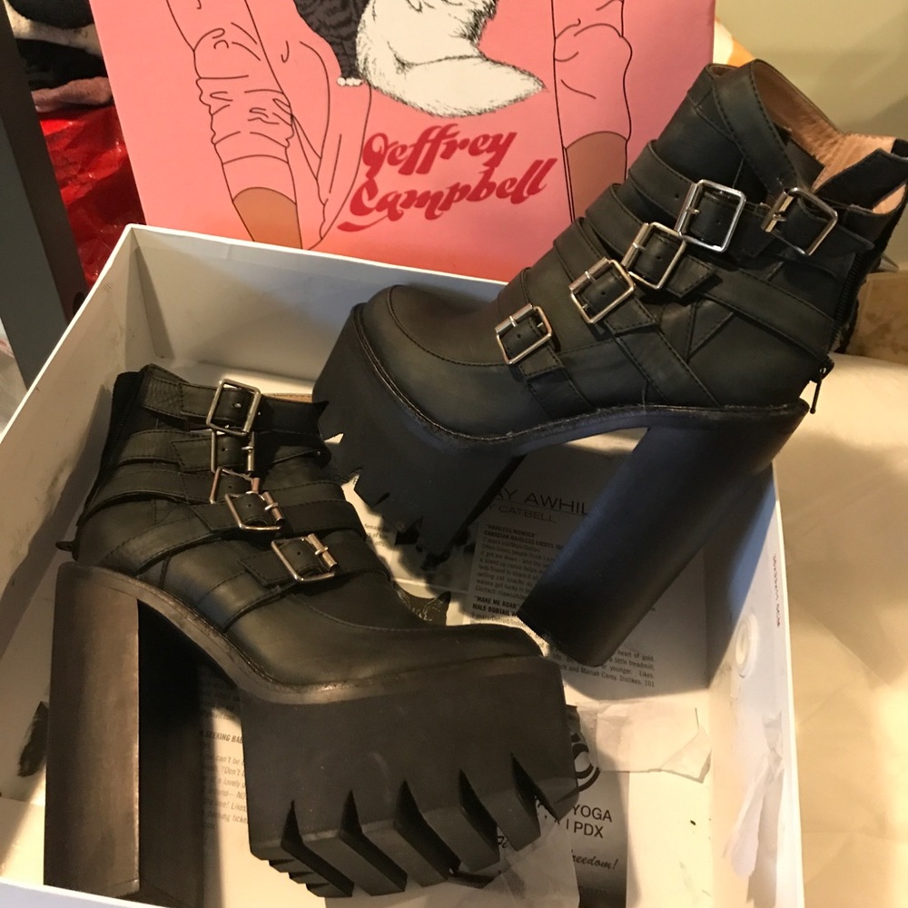 Jeffrey Campbell black boots