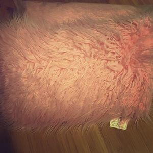 Set of two pink luxe throw pillows