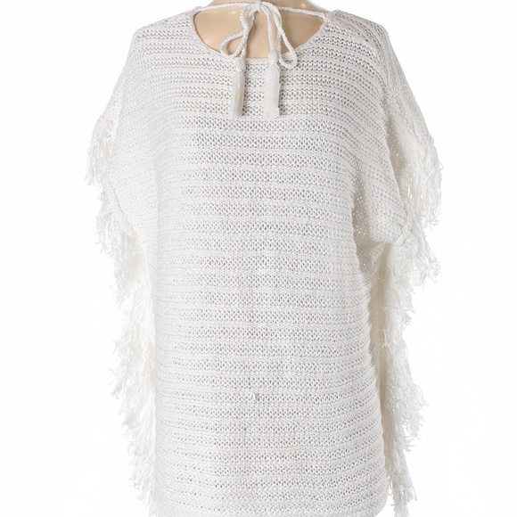 NWT Lilly Pulitzer Oceania fringe sweater, S/M - Picture 4 of 5